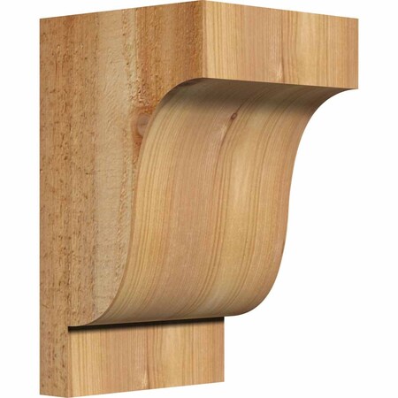 Ekena Millwork Newport Rough Sawn Corbel, Western Red Cedar, 6"W x 6"D x 10"H COR06X06X10NEW00RWR